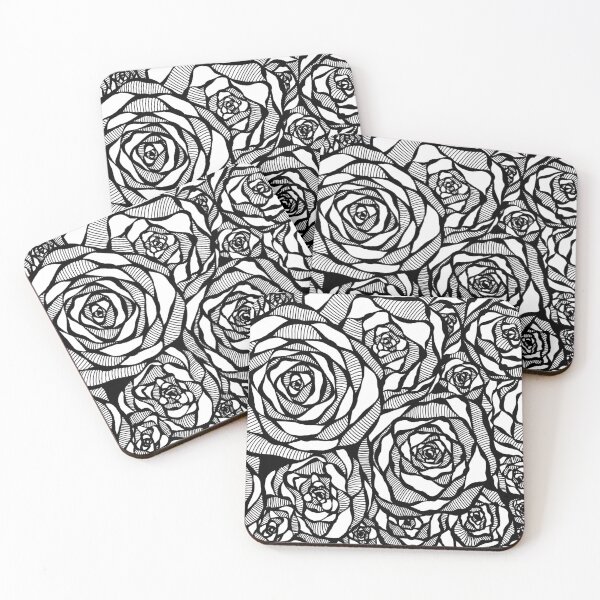 Item preview, Roses with lines and swirls designed and sold by ChloARTe.