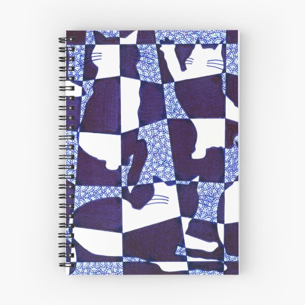 Item preview, Navy Blue Kitties designed and sold by ChloARTe.