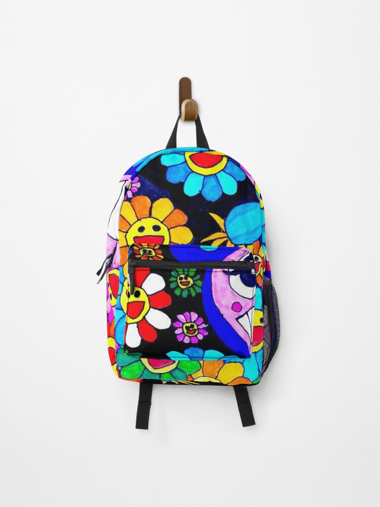 Pastele Takashi Murakami Custom Backpack Personalized School Bag Travel Bag  Work Bag Laptop Lunch Office Book