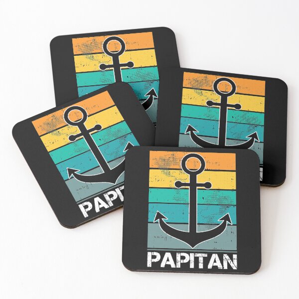 Item preview, Captain Papa Fathers Day Retro Boat Anchor Sailor Papa Dada  designed and sold by hopedead.