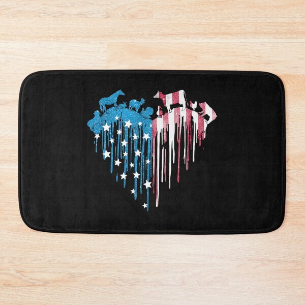 Item preview,  4th of July Farm Animals Heart American Flag designed and sold by AlisonWalsh24.