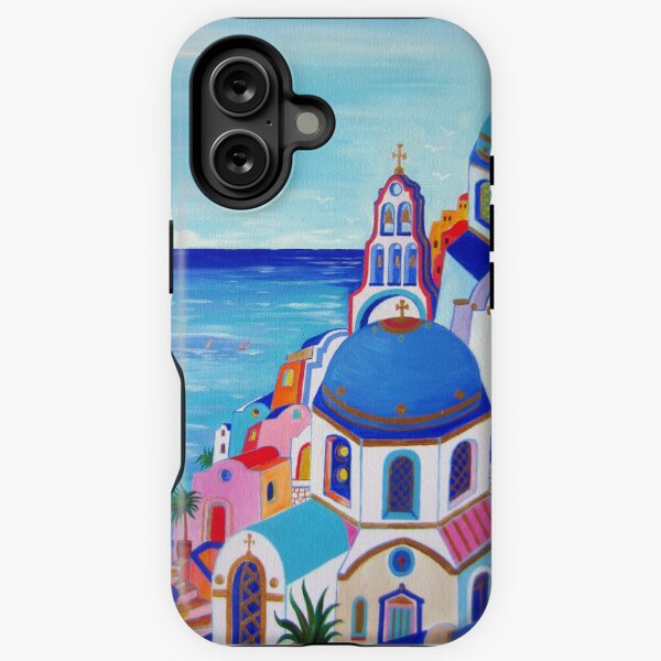 Item preview, Colorful Oia Santorini designed and sold by Roberto Gagliardi.
