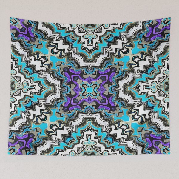 Item preview, Free Lantz Purple Blue Brown White Wavy designed and sold by Sector18.