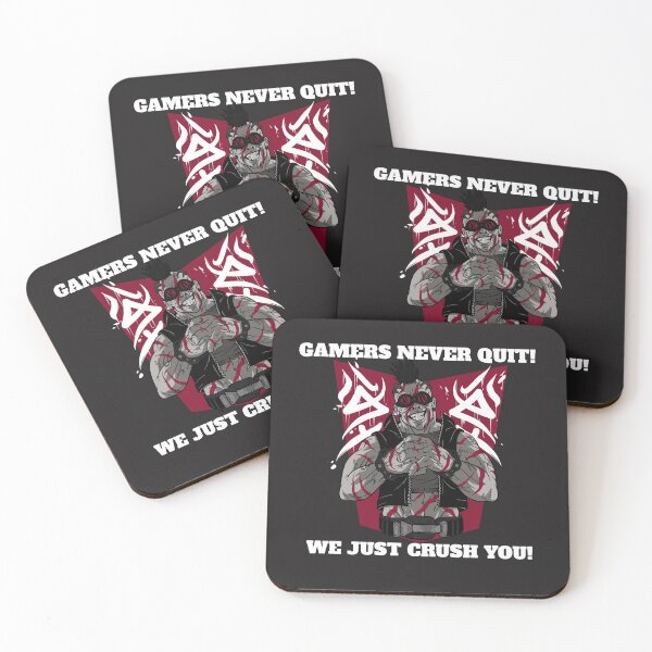 Item preview, GAMERS NEVER QUIT, JUST CRUSH YOU, TILL THE END,  designed and sold by R B Chrystal.