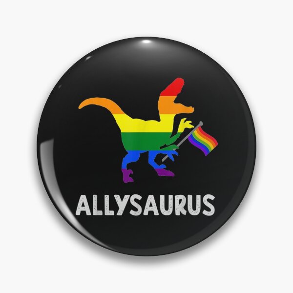Item preview, Allysaurus Trans Ally T Rex Dinosaur Gay Pride Parade LGBT designed and sold by angelabeulah.