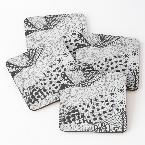 Item preview, Hand Drawn Zentangle in Ink designed and sold by MyQueendom.