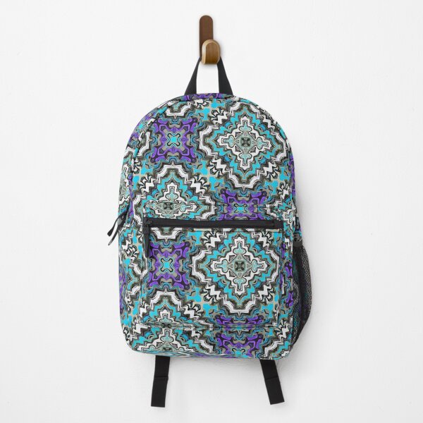 Item preview, Free Lantz Purple Blue Brown White Wavy Pattern designed and sold by Sector18.