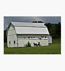 Decorated Barn Photographic Print
