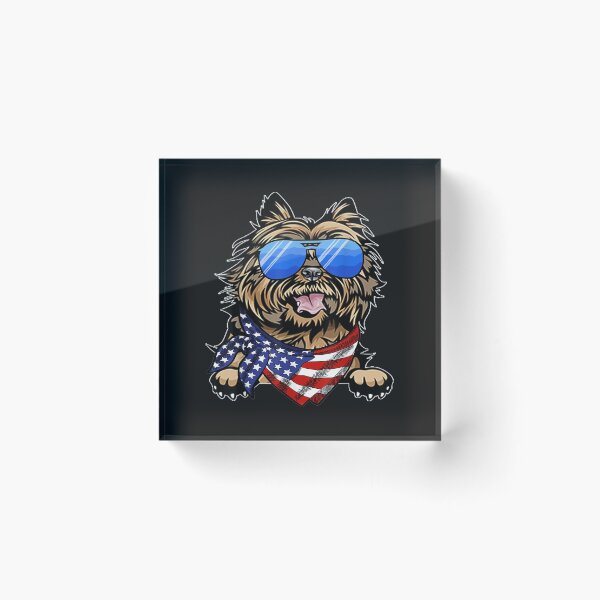 Item preview, American Cairn Terrier USA Flag 4th of July designed and sold by angelabeulah.
