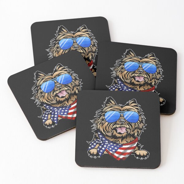 Item preview, American Cairn Terrier USA Flag 4th of July designed and sold by angelabeulah.