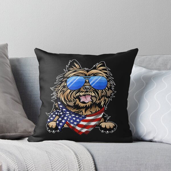 Item preview, American Cairn Terrier USA Flag 4th of July designed and sold by angelabeulah.