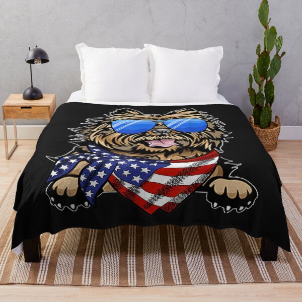 Item preview, American Cairn Terrier USA Flag 4th of July designed and sold by angelabeulah.