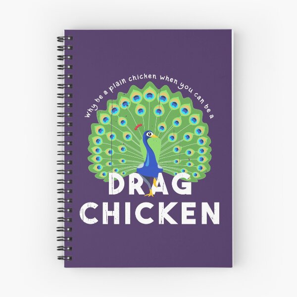 Item preview, Be a Drag Chicken! Funny Drag Queen Peacock designed and sold by Happy Puppy Print On Demand.