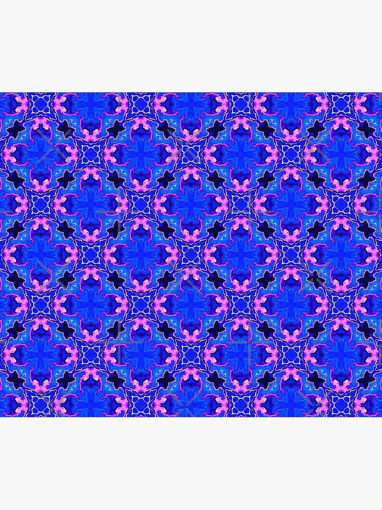 Discover Precision Multiplier Blue Pink Purple White Black Pattern Premium Matte Vertical Poster