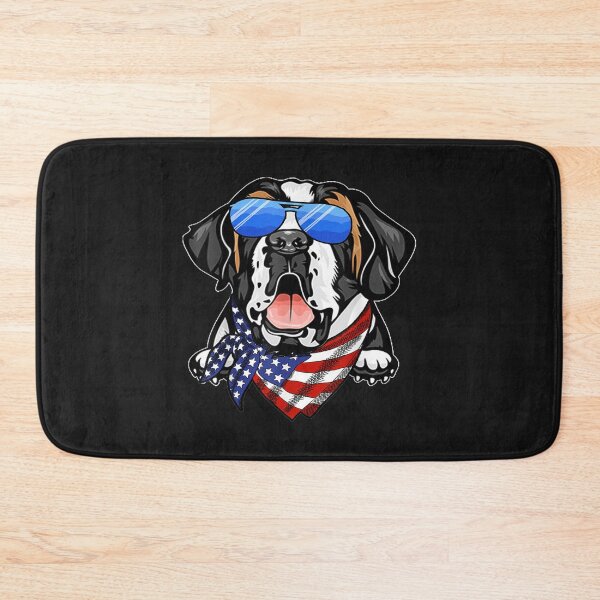 Item preview, American Saint Bernard USA Flag 4th of July designed and sold by angelabeulah.