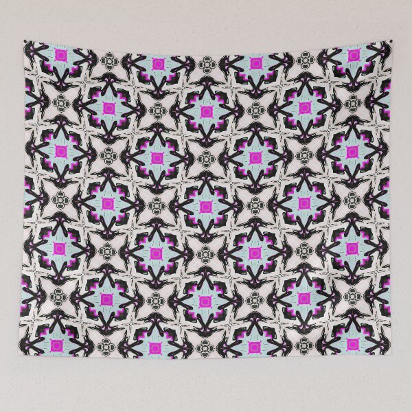 Item preview, Faded Apple Pink Blue Purple White Black Pattern designed and sold by Sector18.