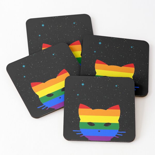 Artikelvorschau, Stolze Regenbogen-Weltraumkatze entworfen und verkauft von rarebeasts.