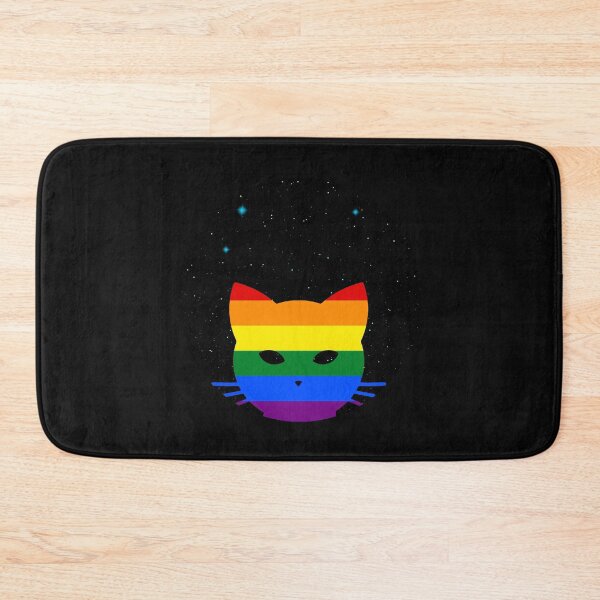 Item preview, Pride rainbow space cat designed and sold by rarebeasts.