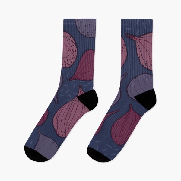 Item preview, Summer Figs on blue designed and sold by Freewheeling.