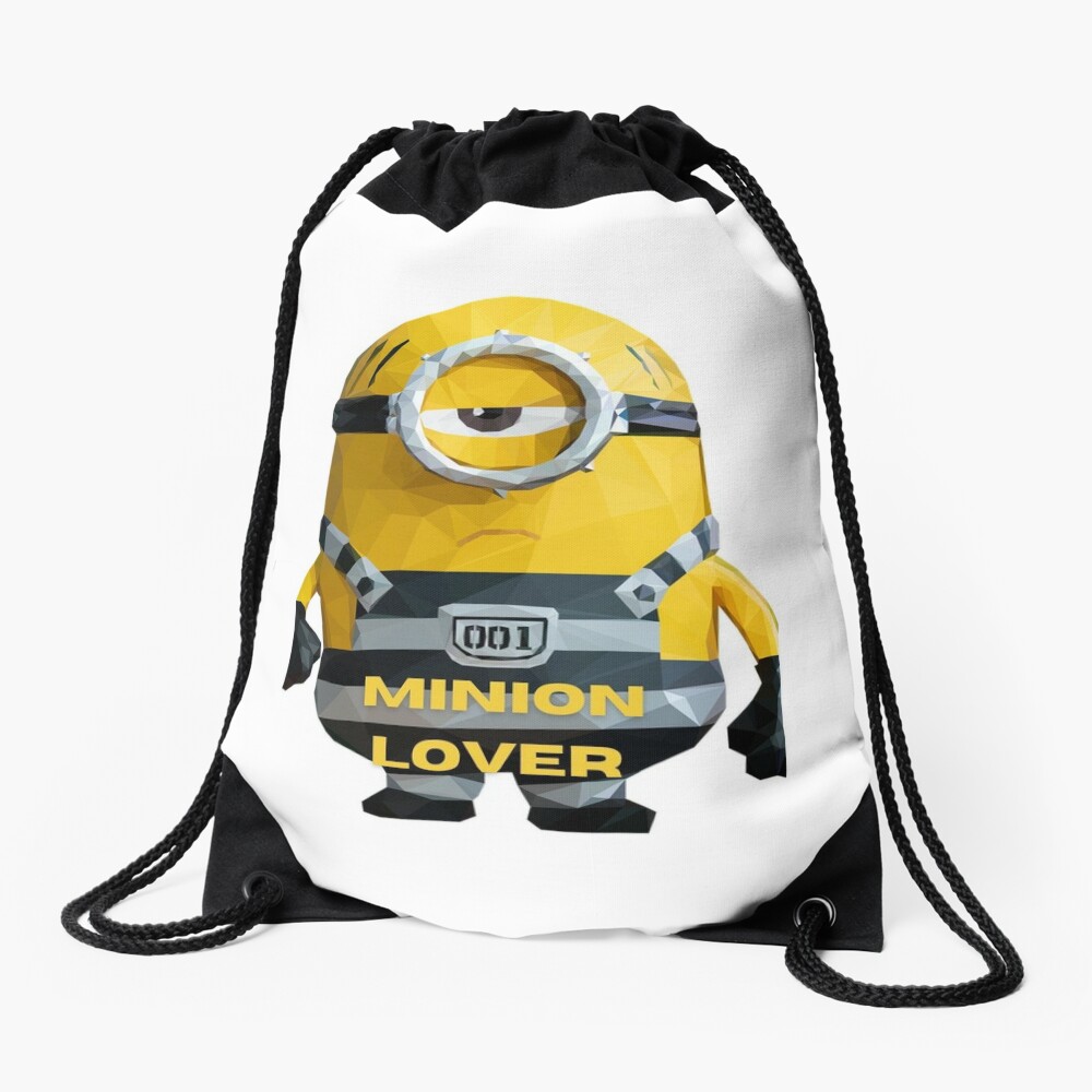 Minion Lover Drawstring Bag for Sale by bestsavestore