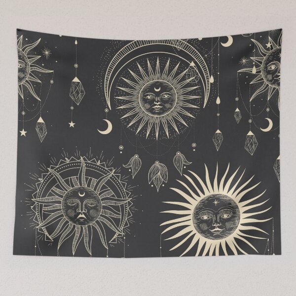 Item preview, sun and moon solarsystem art designed and sold by roboyx.