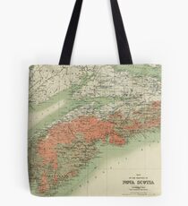 Vintage Geological Map of Nova Scotia (1906) Tote Bag