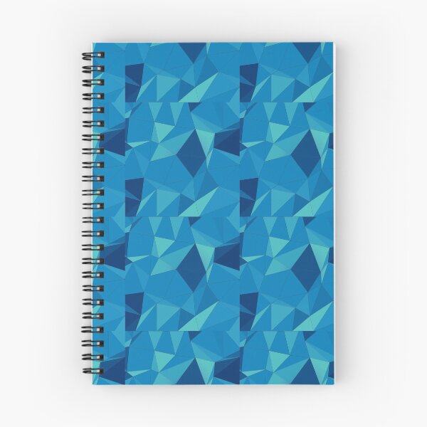 Item preview, Blue Triangle Geometry Low Ploy Mosaic Pattern designed and sold by OnigiriDoctor.