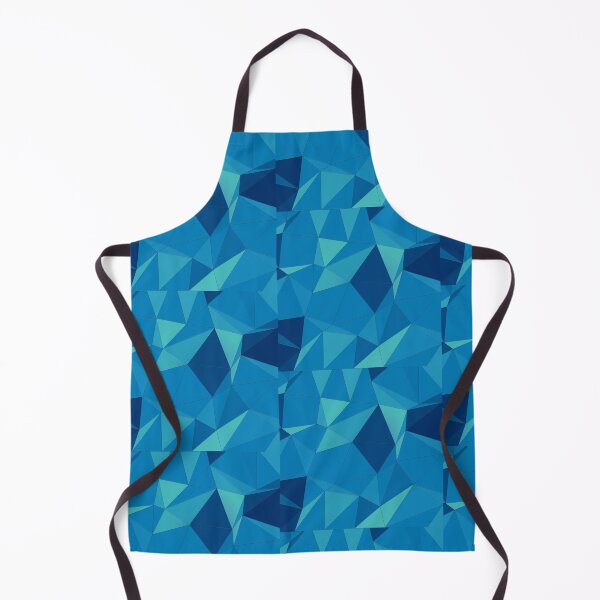 Item preview, Blue Triangle Geometry Low Ploy Mosaic Pattern designed and sold by OnigiriDoctor.
