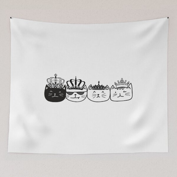 Item preview, Cat in a Crown | 4 funny cats designed and sold by Mixture-DESIGN.