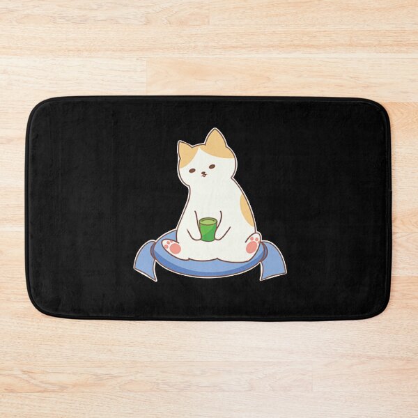 Item preview, Cute Cat Drinking Tea Green designed and sold by marytrou.