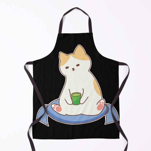 Item preview, Cute Cat Drinking Tea Green designed and sold by marytrou.