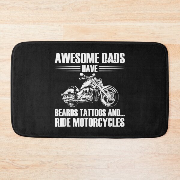 Item preview, Awesome Dad Have Beard Tattoos Ride Motorcycles Fathers Day designed and sold by angelabeulah.
