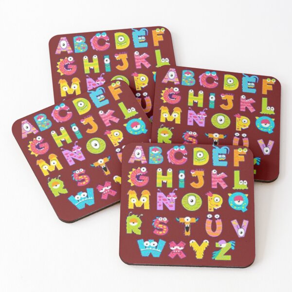 Item preview, alphabet monster design  designed and sold by taherismail.