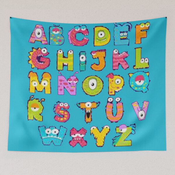 Item preview, alphabet monster design  designed and sold by taherismail.