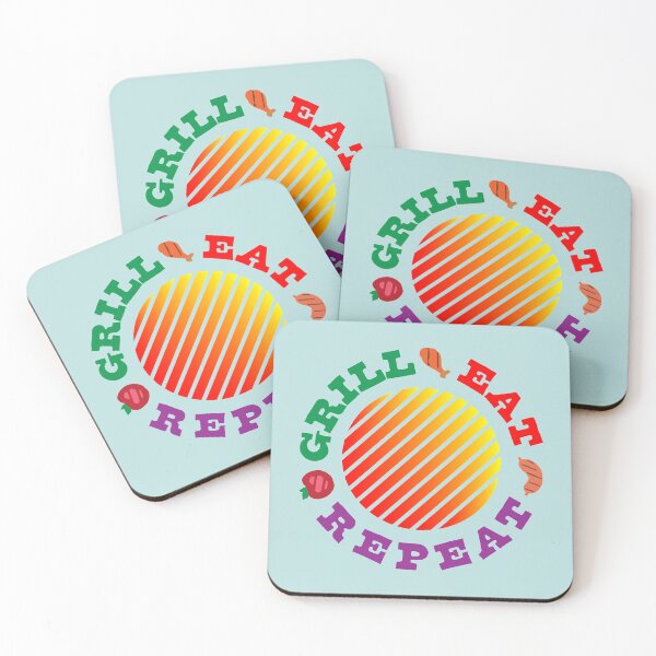 Item preview, Grill Eat Repeat | Master Chef | Father's Day designed and sold by PotentQuotable.