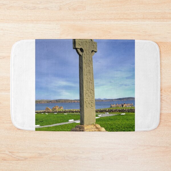 Item preview, Iona Cross, Iona Abbey on the Isle of Iona. designed and sold by AlbaPhotography.