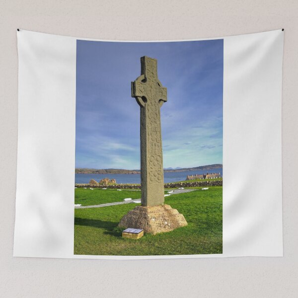 Item preview, Iona Cross, Iona Abbey on the Isle of Iona. designed and sold by AlbaPhotography.