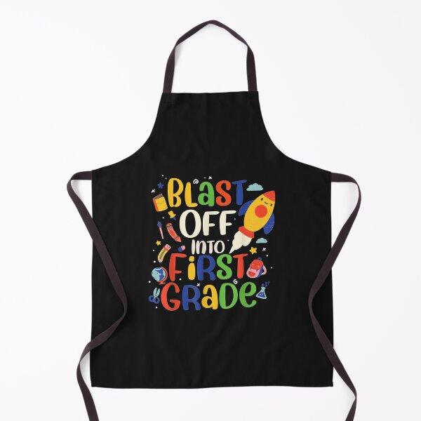 Item preview, Blast off into first grade first day of school enrollment designed and sold by angelabeulah.