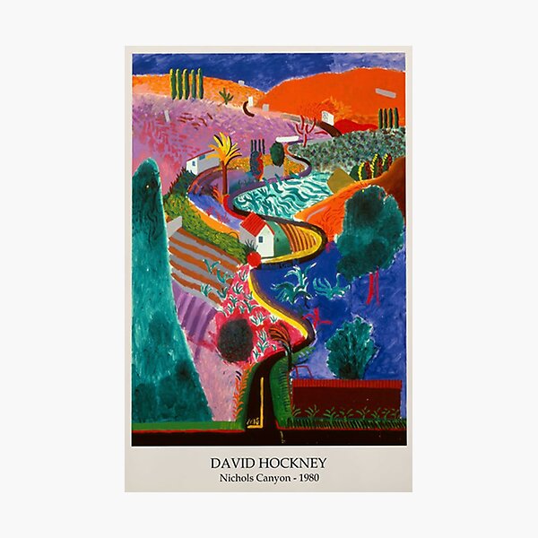 Beach Hockney Mountain Photographic Print