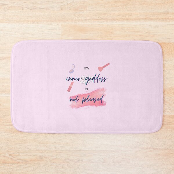 Item preview, "My inner goddess is not pleased" Fifty Shades quote designed and sold by SelloutCentral.