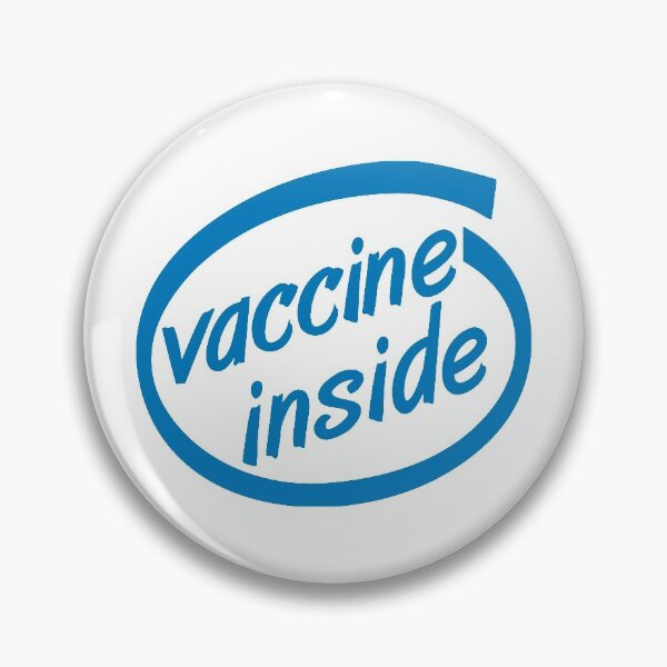 Item preview, Vaccine Inside (Blue) designed and sold by gemgemshop.
