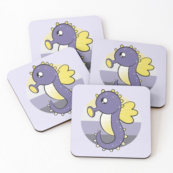 Item preview, Non-Binary Pride Seahorse designed and sold by MewHues.