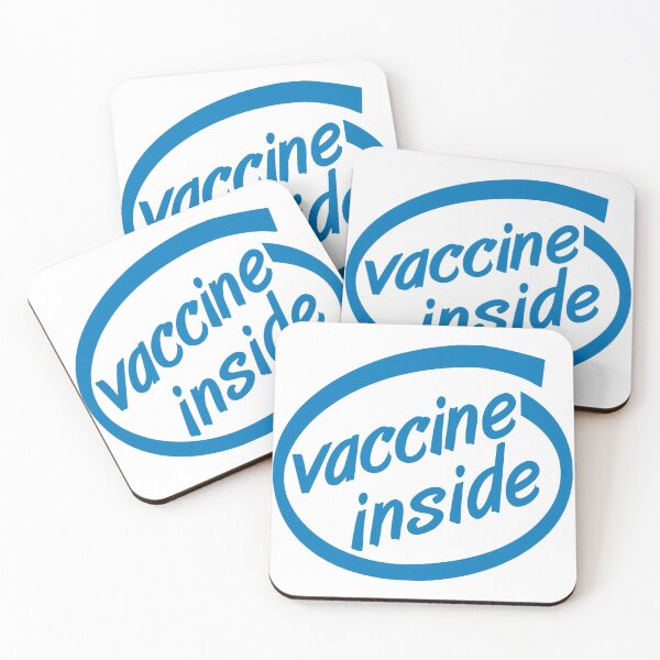 Item preview, Vaccine Inside (Blue) designed and sold by gemgemshop.