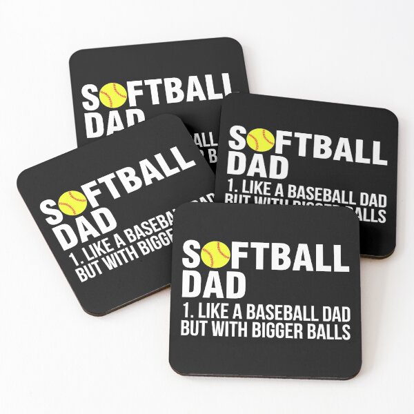 Item preview, Softball Dad like A Baseball but with Bigger Balls designed and sold by timiart.