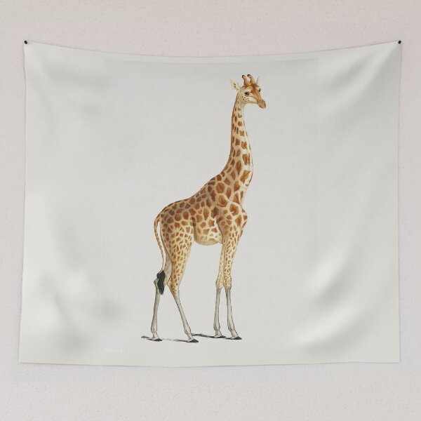 Artikelvorschau, Giraffe vintage illustration entworfen und verkauft von Vintage Designs +.