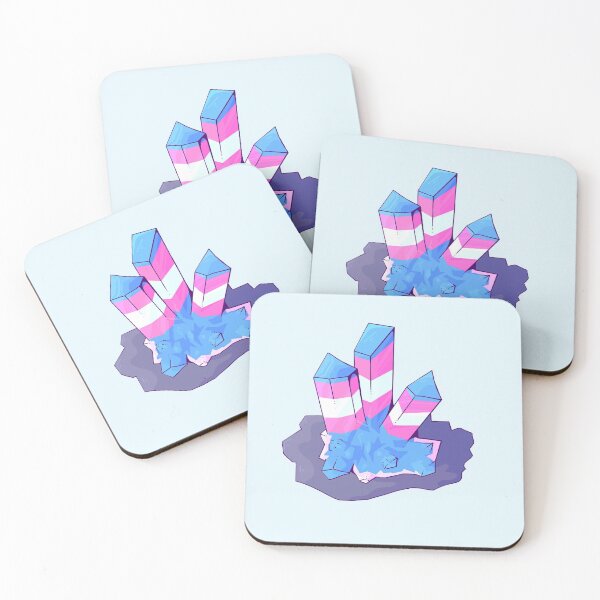 Item preview, Trans Pride Geode  designed and sold by ForTheFrogWar.
