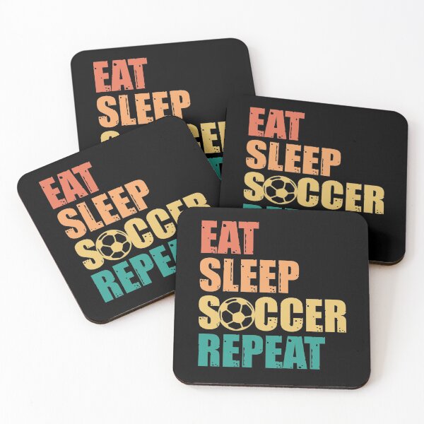 Item preview, Eat Sleep Soccer Repeat  designed and sold by DynastyArt.