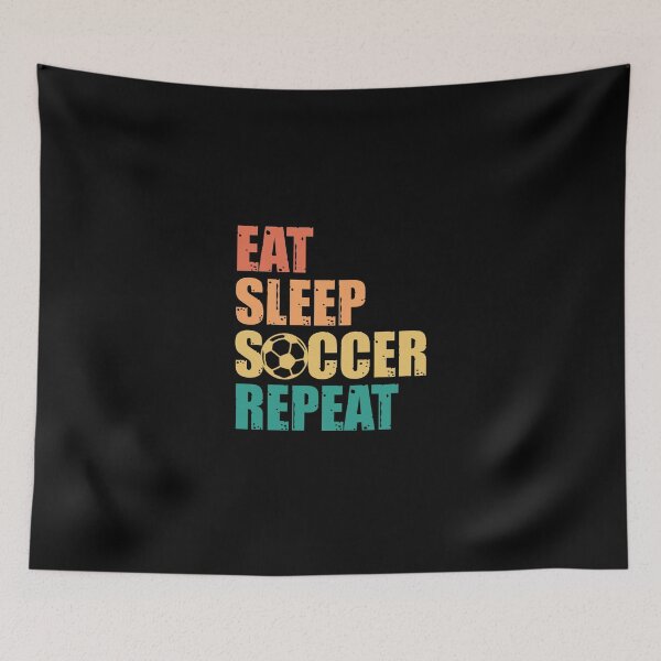 Item preview, Eat Sleep Soccer Repeat  designed and sold by DynastyArt.