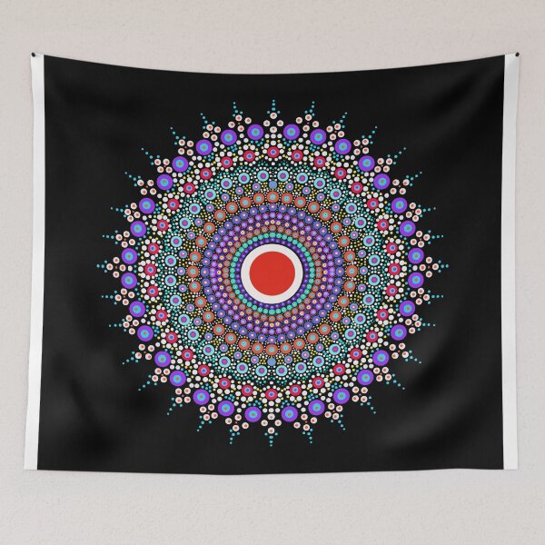 Item preview, Colourful Dot Art Mandala designed and sold by Dreamscape Eclectic .