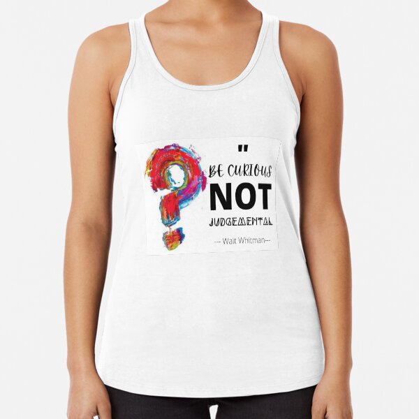 Inspiratinal and Words of Encouragement Print Racerback Tank Top